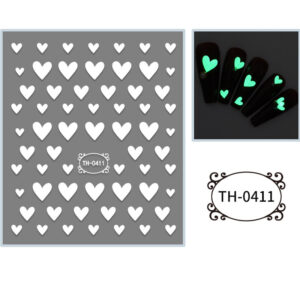 Stickers para Uñas Encapsular en Resina Peces Estrellas Lunas Corazón Fosforescente - Image 6