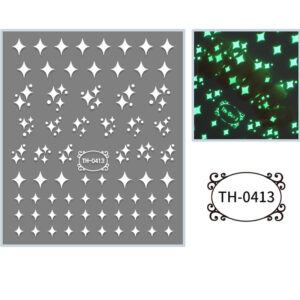 Stickers para Uñas Encapsular en Resina Peces Estrellas Lunas Corazón Fosforescente - Image 8