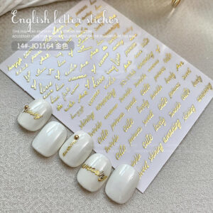 Stickers para Uñas Encapsular en Resina Letras Balabras - Image 2