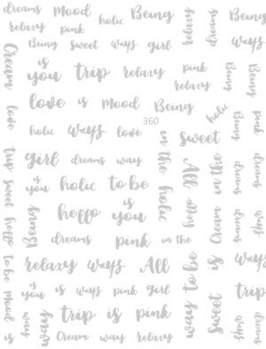 Stickers para Uñas Encapsular en Resina Letras Balabras - Image 3