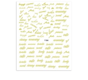 Stickers para Uñas Encapsular en Resina Letras Balabras - Image 4