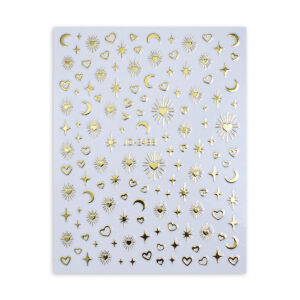 Stickers para Uñas Encapsular en Resina Peces Estrellas Lunas Corazón Fosforescente - Image 3