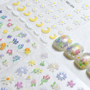 Combo x3 Stickers Encapsular En Resina Flores Mariposas Animales Marinos - Image 2