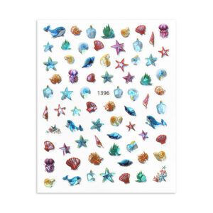 Combo x3 Stickers Encapsular En Resina Flores Mariposas Animales Marinos - Image 9