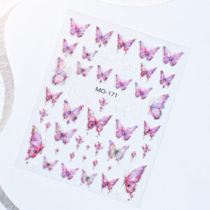 Combo x3 Stickers Encapsular En Resina Flores Mariposas Animales Marinos - Image 11