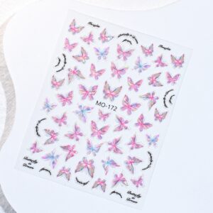 Combo x3 Stickers Encapsular En Resina Flores Mariposas Animales Marinos - Image 12