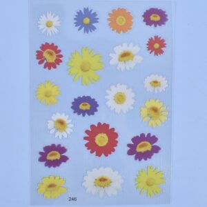 Combo x3 Stickers Encapsular En Resina Flores Mariposas Animales Marinos - Image 13