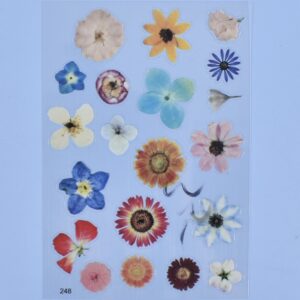 Combo x3 Stickers Encapsular En Resina Flores Mariposas Animales Marinos - Image 15