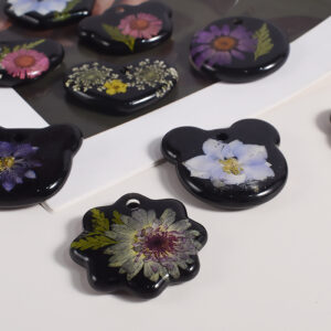 Molde Silicona Dije Llavero Flor Corazón Estrella Gota Resina UV Epoxi - Image 8
