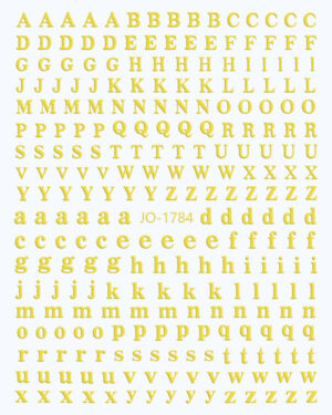 Stickers para Uñas Encapsular en Resina Letras Balabras - Image 6