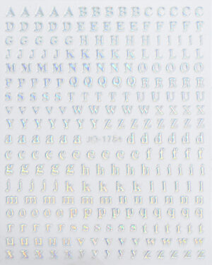 Stickers para Uñas Encapsular en Resina Letras Balabras - Image 7