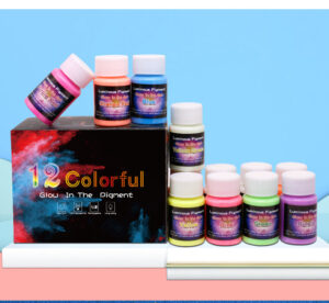 Combo x12 Pigmento Pintura Fosforescente Arte Uña Resina UV Epoxi - Image 9