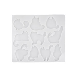 Molde Silicona Gato Gatito Dije Llavero Resina UV Epoxi - Image 6