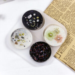Molde Silicona Circular Soporte De Celular con Popsocket Resina Uv Epoxi - Image 6