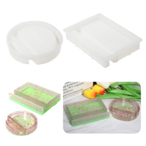 Molde Silicona Soporte Celular Hueco para Shaker Resina Epoxi