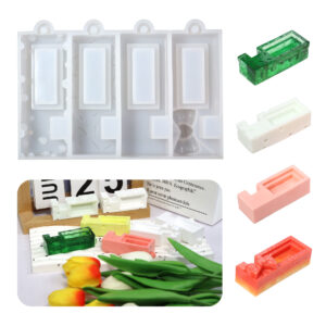 Molde Silicona Soporte Celular Hueco para Shaker Resina Epoxi