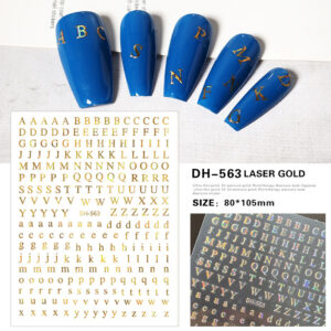 Stickers para Uñas Encapsular en Resina Letras Balabras