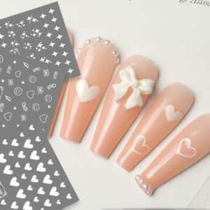 Stickers para Uñas Encapsular en Resina Peces Estrellas Lunas Corazón Fosforescente