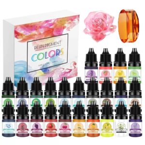 Combo x24 Pigmentos Líquidos Semitransparente para Resina UV Epoxi