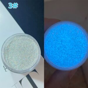 Combo X8 Purpurina Glitter Gibre Fosforescente Uña Resina UV Epoxi - Image 9