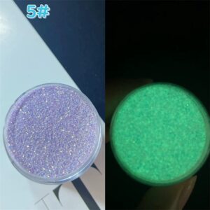 Combo X8 Purpurina Glitter Gibre Fosforescente Uña Resina UV Epoxi - Image 8