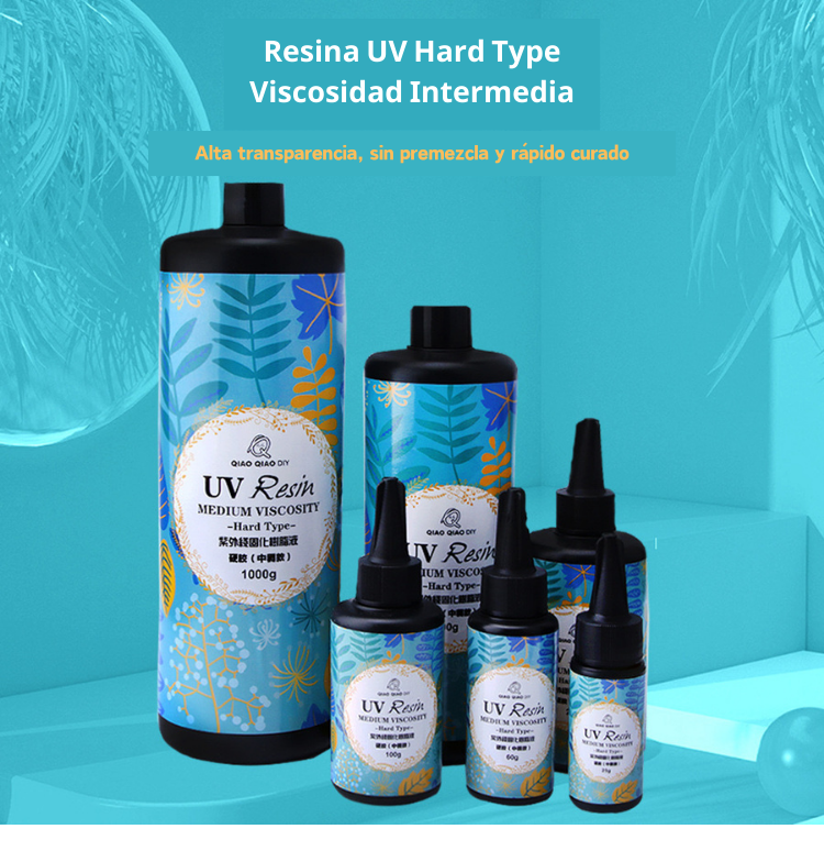 Resina UV Ultravioleta Intermedia Joyeria Diy