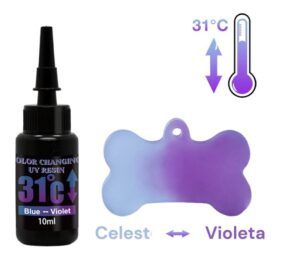 Resina UV Termocromática 31 Grados Artesanía Joyería DIY - Image 9