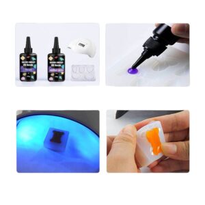 Resina UV Cristal Con Color Semitransparente 100g Dura Diluida Artesanía Joyería - Image 2
