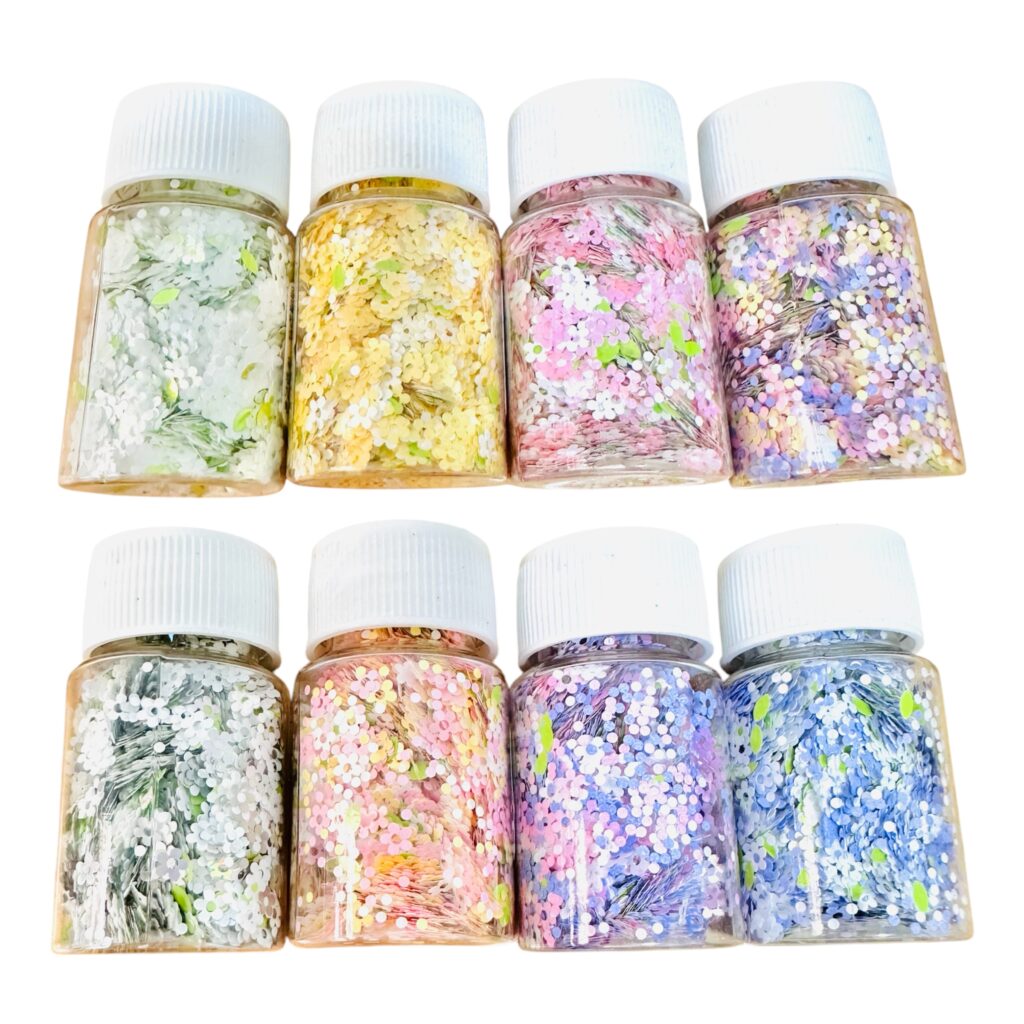 Decoración Lentejuelas Flor Florecita para Uña Resina Uv Epoxi Shaker llenar