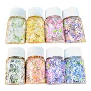 Decoración Lentejuelas Flor Florecita para Uña Resina Uv Epoxi Shaker llenar