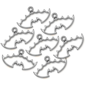 X10u Bisel Dije Marco Halloween Murciélago Fantasma Resina Uv Epoxi