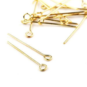 Alfiler Con Tope Tapa Rulo Kc Dorado Plateado Armado Bijou