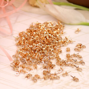 Pitones con Tapa KC Dorado para Dije Llavero Bijou Artesanal