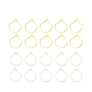 X20u Bisel Dije Marco Caracol del Mar Bijou Resina Uv Epoxi