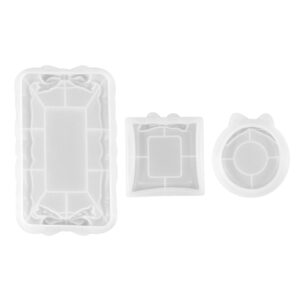 Molde Bandeja Posavaso Moños Resina Epoxi Yeso