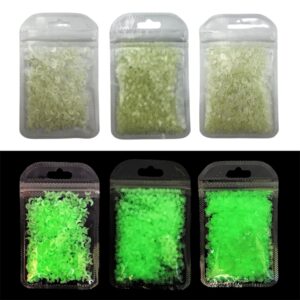 Lentejuelas de Fosforescente Luna Estrella Mixtos para Uña Resina