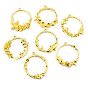 Biseles x7 Círculos Marinos para Resina UV Epoxi