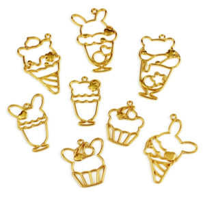 Biseles Dije Marco x8 Postres Torta Helado para Resia UV Epoxi