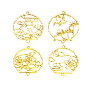 Biseles Dije Marco x4 Deco Japón Sakura para Resina UV Epoxi
