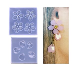 Molde de Silicona Flor Sakura combo x2u