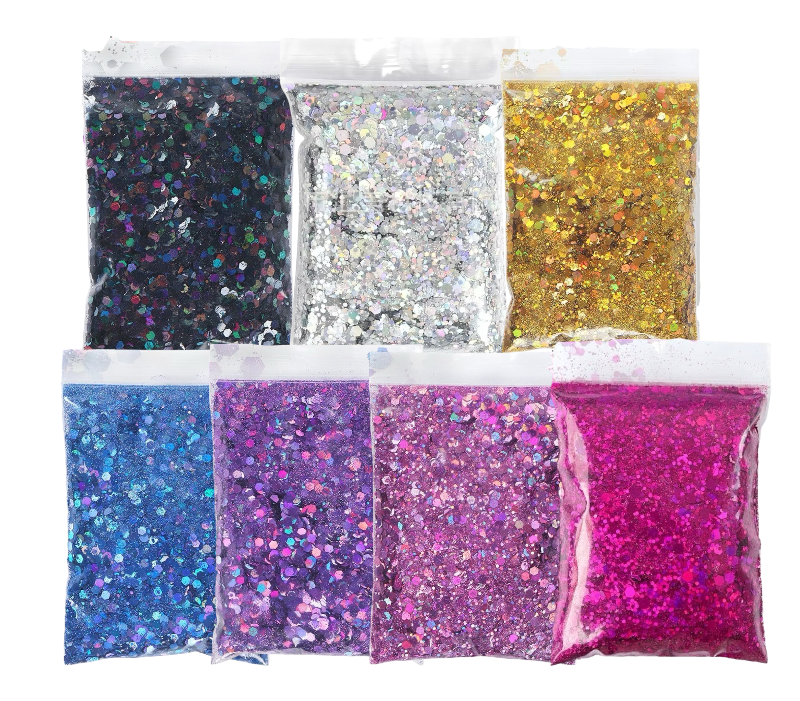 Glitter Mixtos Holográfico 50g para Resina UV Epoxi